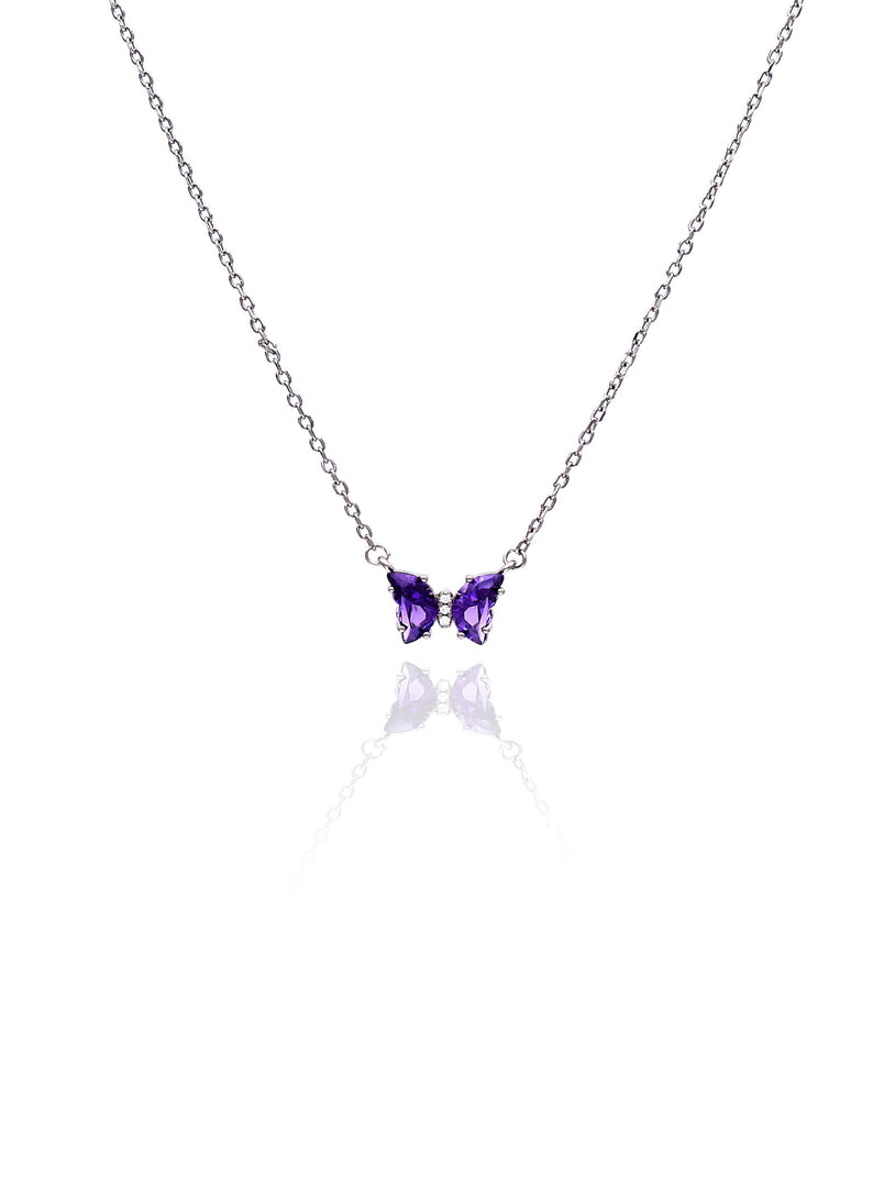 Amethyst Wings Necklace - Shyne Jewels