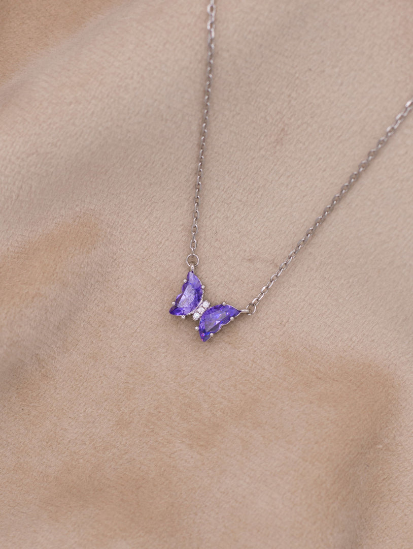 Amethyst Wings Necklace - Shyne Jewels