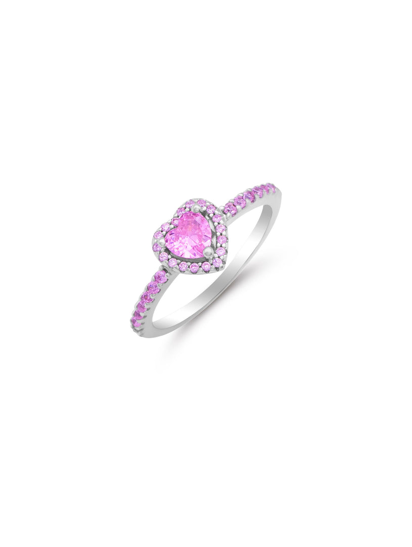 Blush Heart Gem Ring - Shyne Jewels