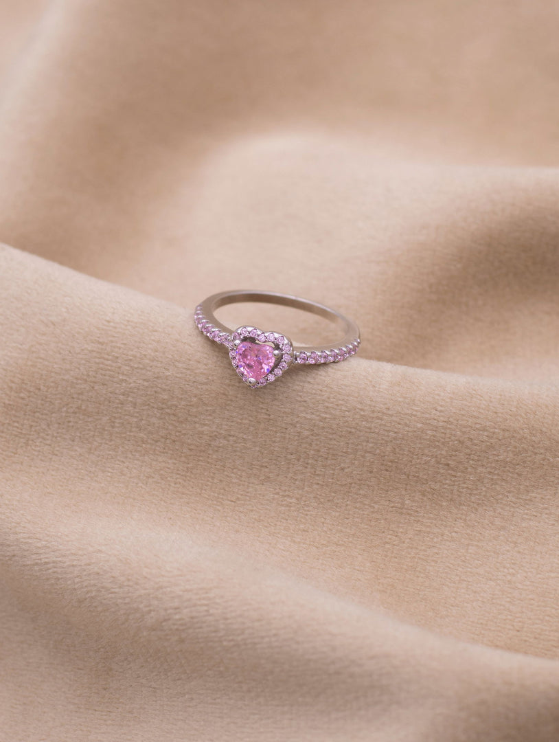 Blush Heart Gem Ring - Shyne Jewels