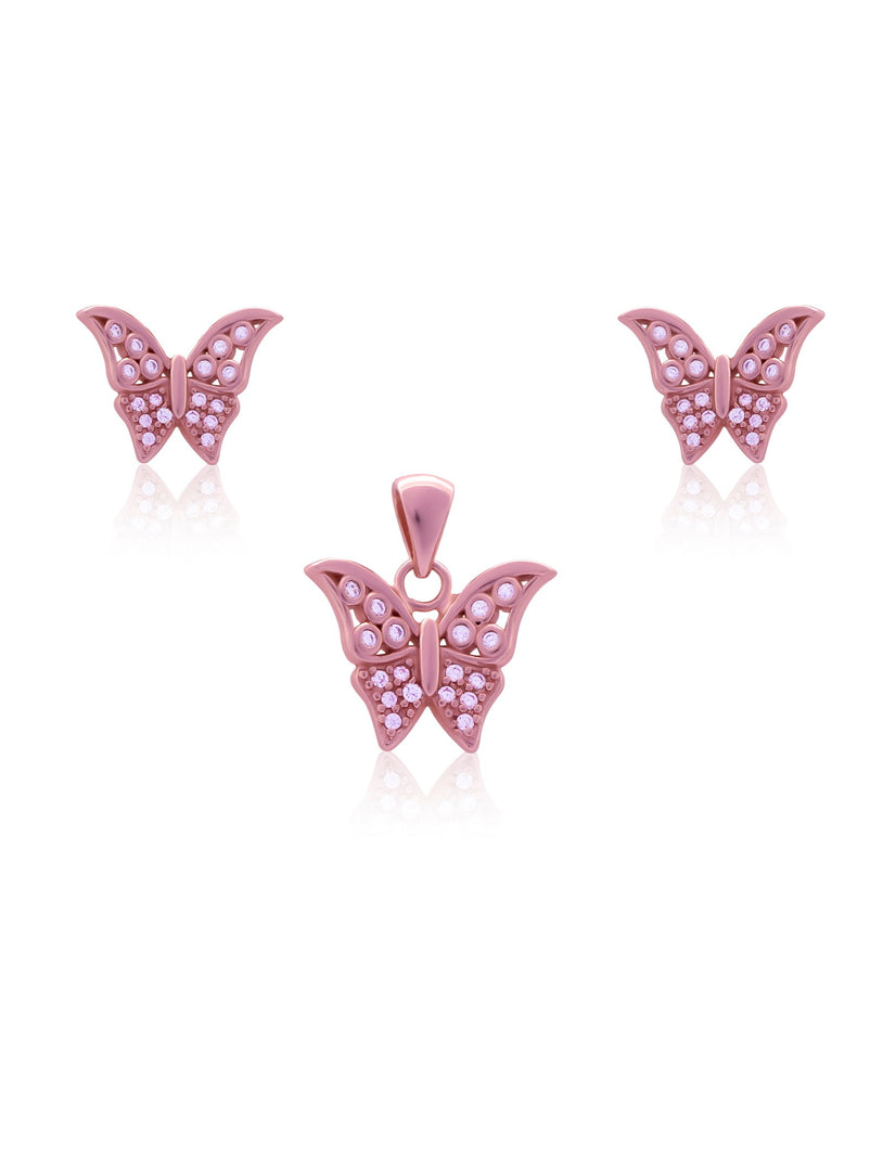 Butterfly Whispers Pendant Set - Shyne Jewels