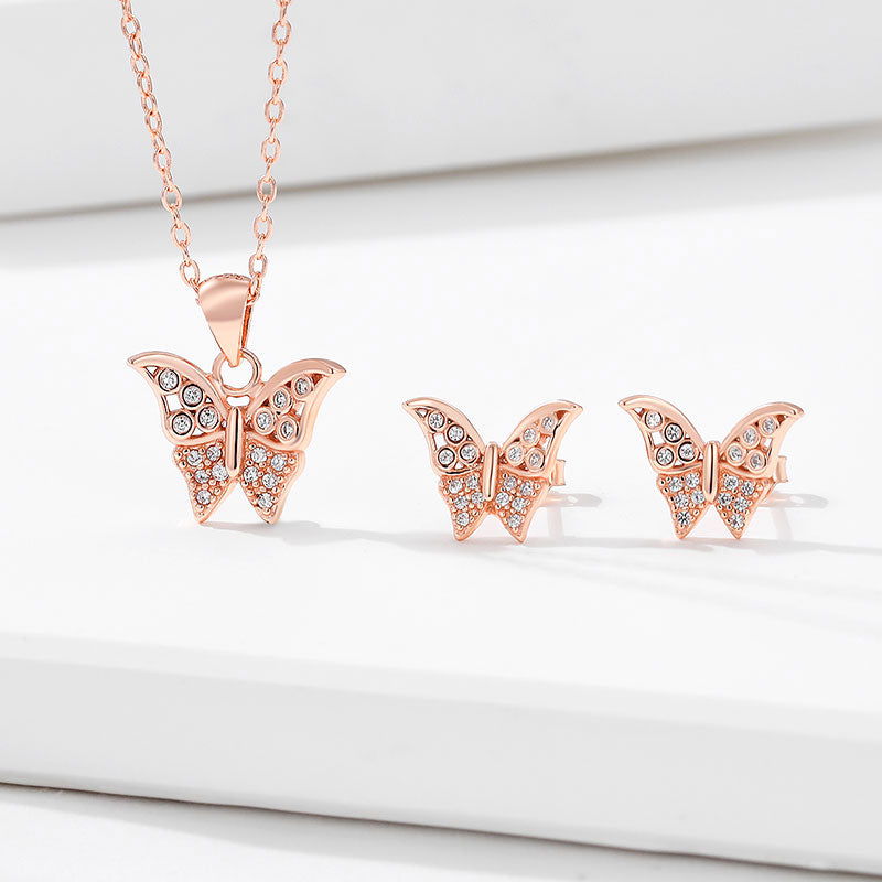 Butterfly Whispers Pendant Set - Shyne Jewels