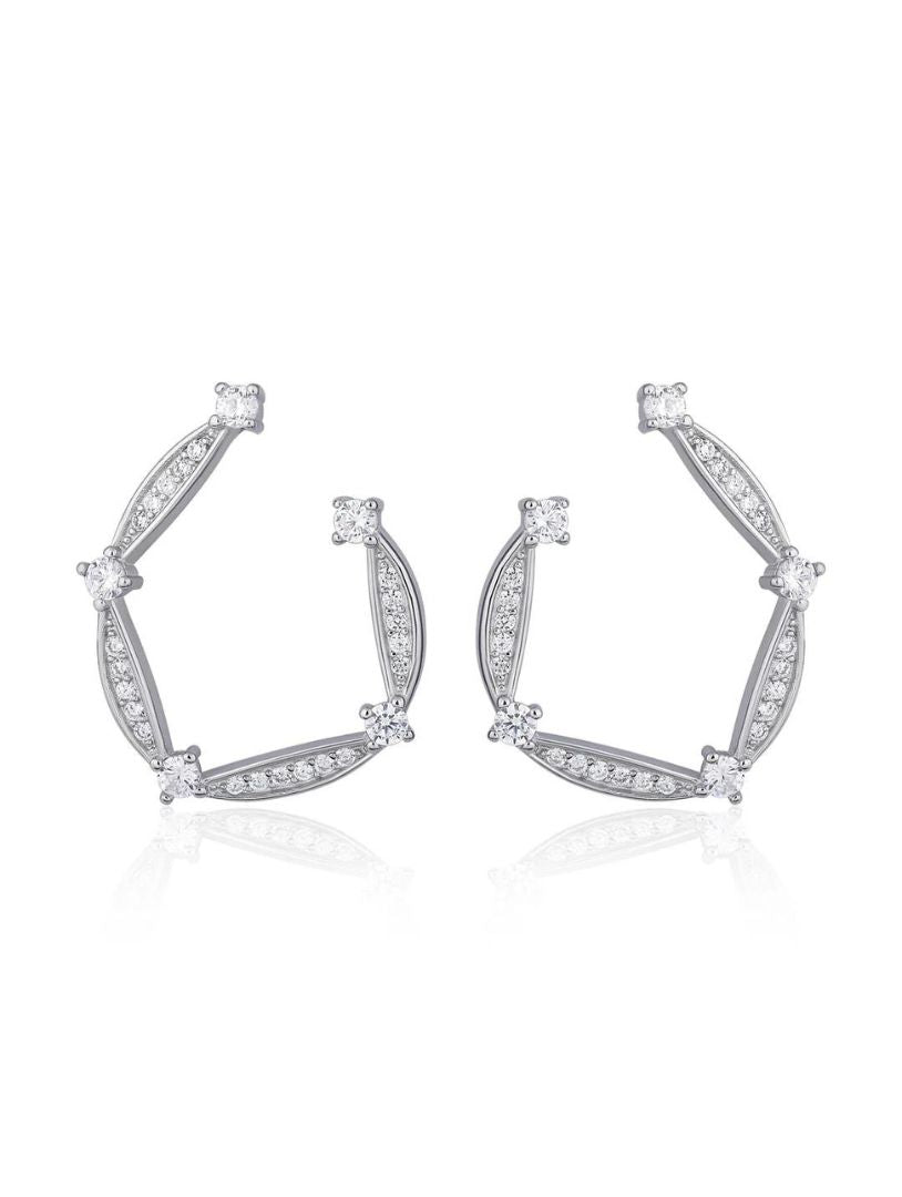 Celestial Spark Hoop Earrings - Shyne Jewels