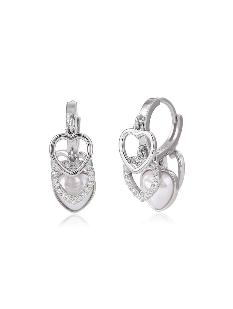 Cherished Hearts Pearl Earrings - Shyne Jewels