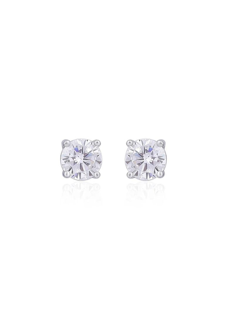 Classic Solitaire Stud Earrings - Shyne Jewels