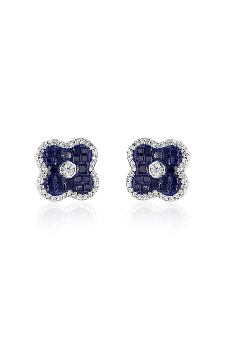 Crimson Blaze Solitaire Earrings - Shyne Jewels