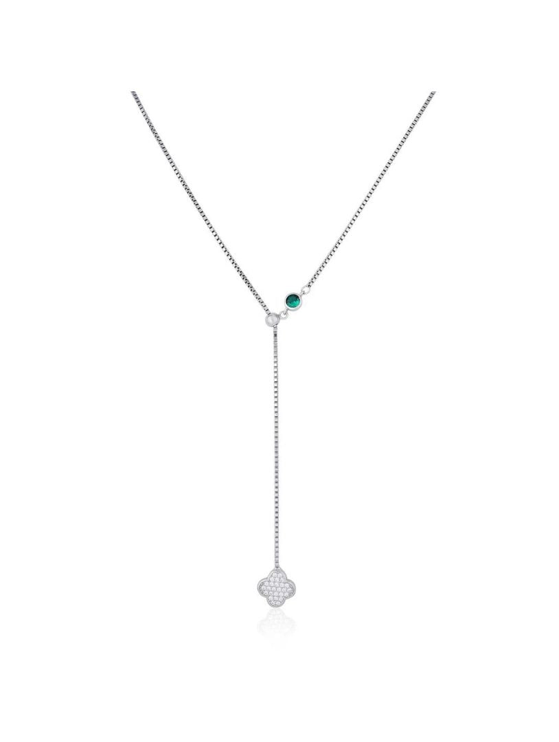 Emerald Bloom Drop Necklace - Shyne Jewels