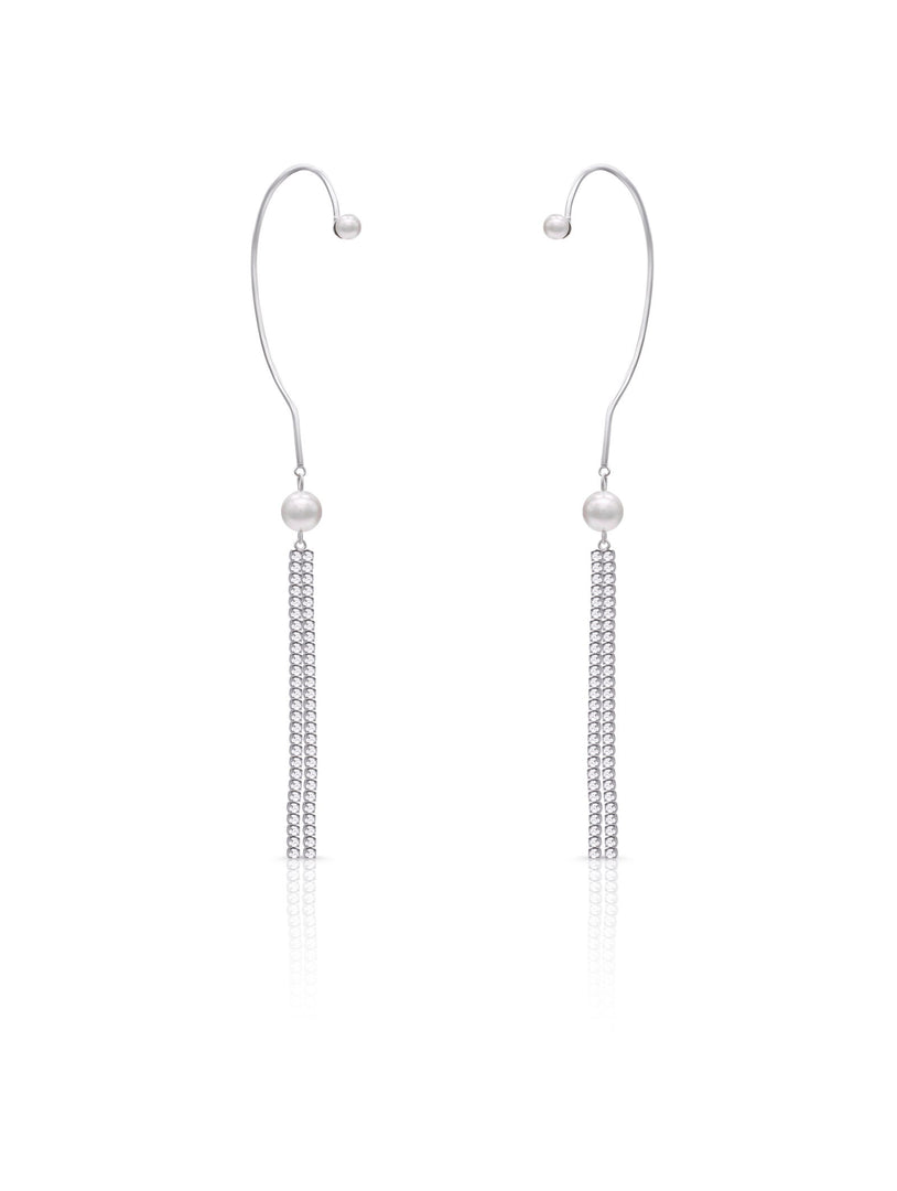 Luxe Crystal Drift Ear Cuffs - Shyne Jewels