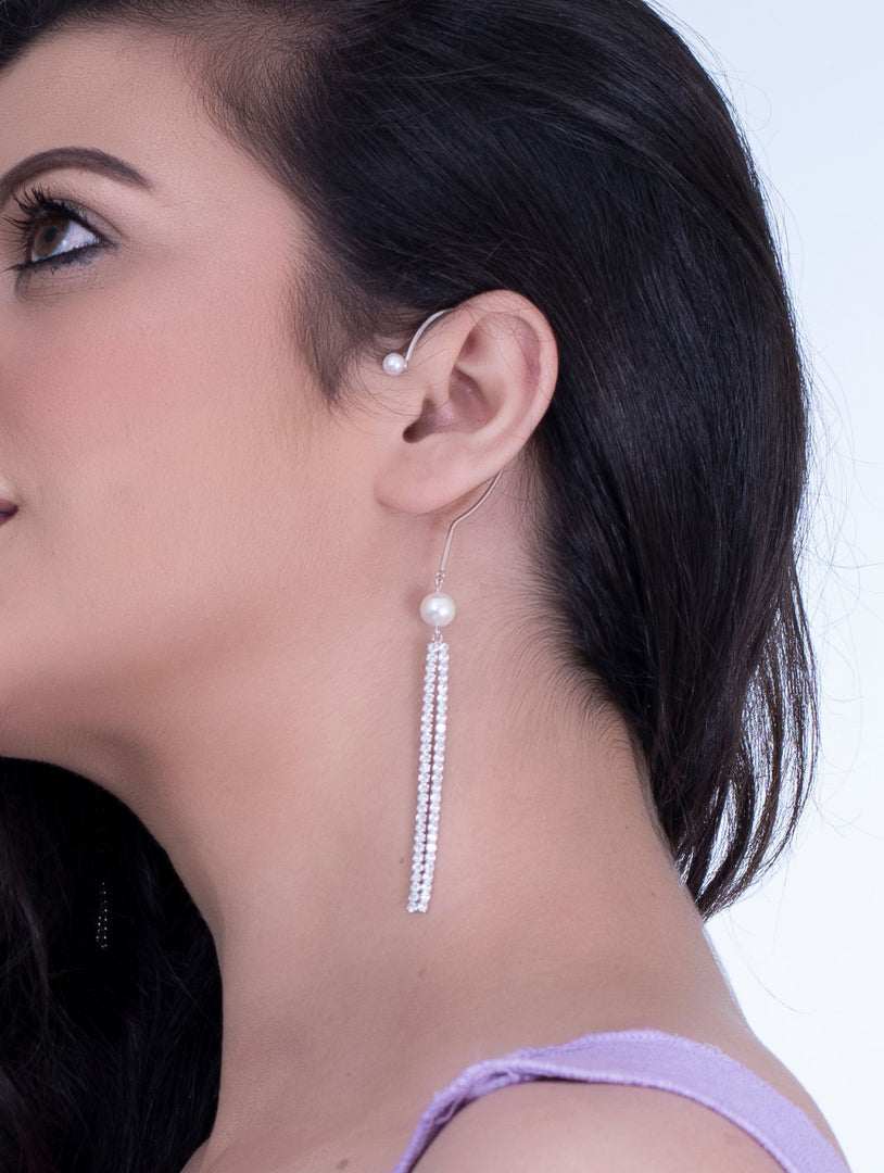 Luxe Crystal Drift Ear Cuffs - Shyne Jewels