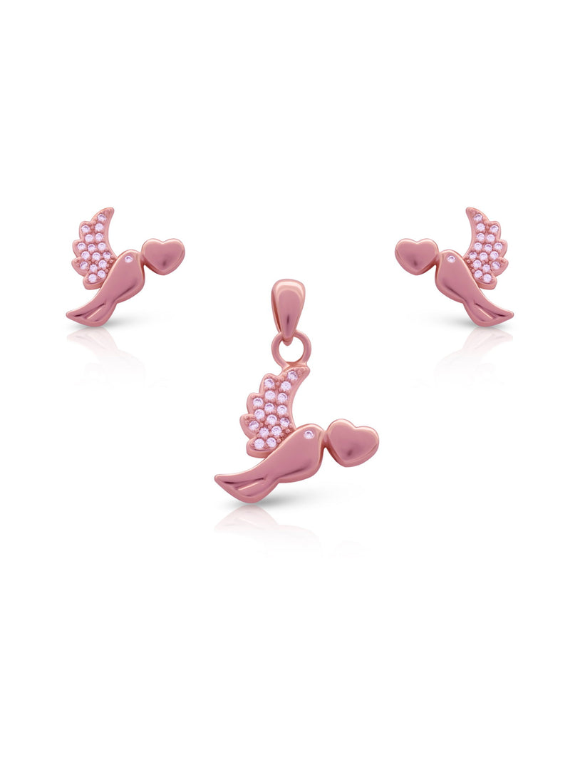 Whispering Wings Pendant Set - Shyne Jewels