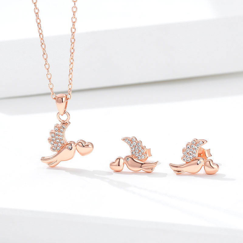 Whispering Wings Pendant Set - Shyne Jewels